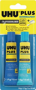 2K-Epoxidharzklebstoff PLUS SCHNELLFEST 35g farblos Tube UHU