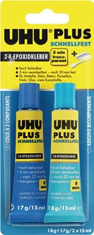 2K-Epoxidharzklebstoff PLUS SCHNELLFEST 35g farblos Tube UHU