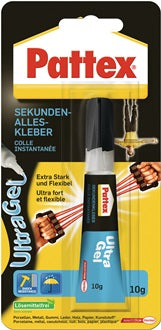 Sekundenkleber Ultra Gel 10g farblos Tube PATTEX