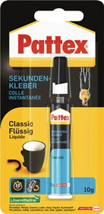 Sekundenkleber flüssig 10g farblos Tube PATTEX