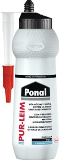 Montagekleber PUR-Leim EN 204: D4 transp.420g Flasche PONAL