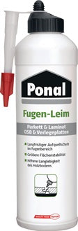 Parkett u.Laminat Fugenleim 1kg EN 204: D4 Flasche PONAL