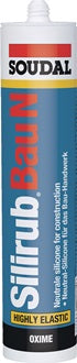 Silikondichtstoff Silirub Bau N transp.300 ml Kartusche SOUDAL