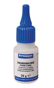 Sekundenkleber extrem schnell 20g farblos Flasche PROMAT CHEMICALS