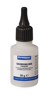 Sekundenkleber schlagzäh 50g schwarz Flasche PROMAT CHEMICALS