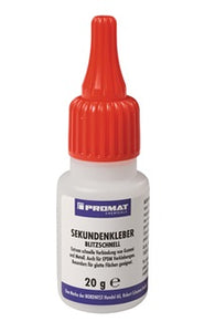 Sekundenkleber blitzschnell 20g farblos Flasche PROMAT CHEMICALS