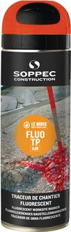 Baustellenmarkierspray FLUO TP leuchtorange 500 ml Spraydose SOPPEC