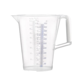 Messbecher 5l blau bedruckte Skala PP PRESSOL