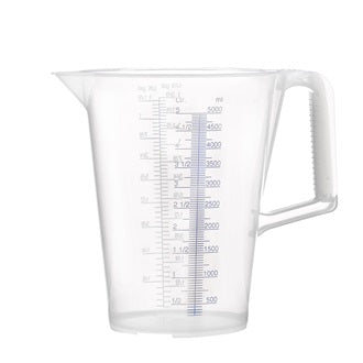 Messbecher 5l blau bedruckte Skala PP PRESSOL
