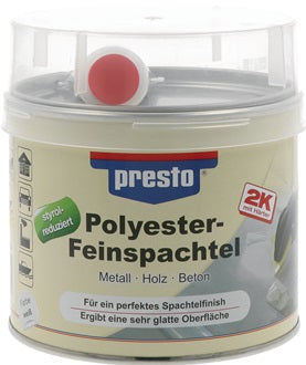 2K-Feinspachtel prestolith® weiß Härter rot 1000g Dose PRESTO