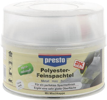 2K-Feinspachtel prestolith® weiß Härter rot 500g Dose PRESTO