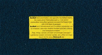 Antirutschmatte L500cm B25cm D8mm a.Granulat 1 Rl.DOLEZYCH