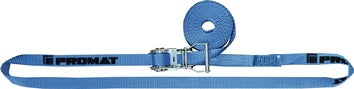 Zurrgurt DIN EN 12195-2 L.6m B.25mm m.Ratsche LC U 1500 daN PROMAT