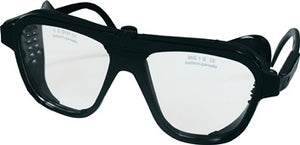 Schutzbrille EN 166 Bügel schwarz Scheibe klar Nylon Glas