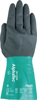 Chemiehandschuh Alpha-Tec 58-530W Gr.10 grün/grau EN 388 EN 374 EN 1149 Kat.III
