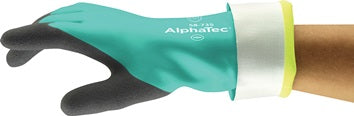 Chemiehandschuh AlphaTec 58-735 Gr.10 grün EN 388 EN 374 PSA III ANSELL