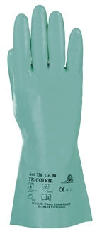 Chemiehandschuh Tricotril 736 Gr.10 grün EN 388 EN 374 PSA III HONEYWELL