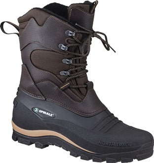 Winter-Schnürstiefel Bernd Gr.46 braun/schwarz Nylon/PVC Webpelzfutter SPIRALE