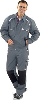 Bundjacke Canvas 320 Gr.54 grau/schwarz PLANAM