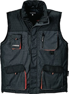 Weste Gr.L dunkelgrau/schwarz/orange TERRATREND