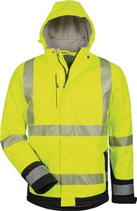 Warnschutz-Softshelljacke Melvin Gr.M gelb/schwarz ELYSEE