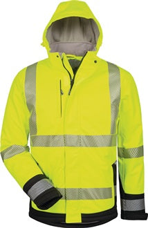 Warnschutz-Softshelljacke Melvin Gr.L gelb/schwarz ELYSEE
