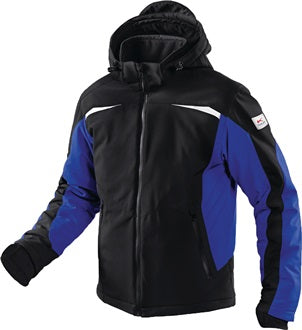 Wintersoftshelljacke FORM 1041 WEATHER Gr.XXL schwarz/kornblumenblau KÜBLER