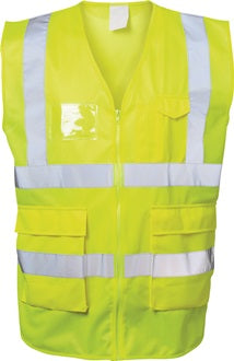 Warnweste ALBIN Gr.XXXL gelb EN ISO 20471 Kl.EN ISO 13688 SAFESTYLE