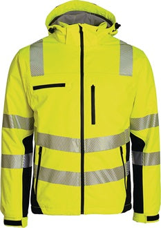 Winter-Warnschutzsoftshelljacke Gr.XXXL gelb-schwarz PREVENT TRENDLINE