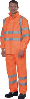 Warnschutzregenhose Gr.L orange PREVENT
