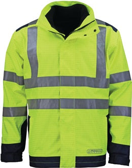 Wetter- Flamm- u.Warnschutzjacke Gr.L gelb/blau ASATEX