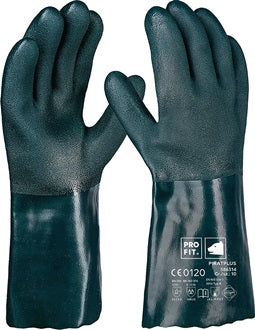 Chemikalienschutzhandschuh Pirat Gr.10 grün PVC EN388 EN ISO374-1 PSAIII PRO FIT