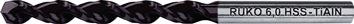 Spiralbohrer DIN 338 TL 3000 D.10mm HSS profilgeschl.TiAlN Zyl.schaft RUKO