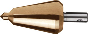 Blechschälbohrer Bohrber.16-30 5mm HSS TiN Gesamt-L.76mm Z.2 RUKO