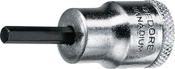 Steckschlüsseleinsatz IN 30 3/8 Zoll Innen-6-kant SW 7mm L.47mm GEDORE