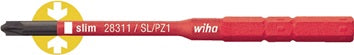Wechselkl.SlimBit electric Plus/Minus Schlitz/PZD 2x75mm VDE isol.WIHA
