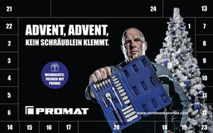 Adventskalender L.320mm B.210mm H.60mm 24 Einzelverpackungen PROMAT