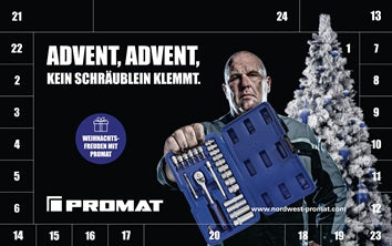 Adventskalender L.320mm B.210mm H.60mm 24 Einzelverpackungen PROMAT