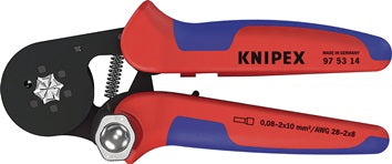 Aderendhülsenzange Gesamt-L.180mm 0 08-10 0 (AWG 28-7)mm² brün.Mehrkomp.-Hüllen