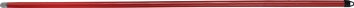Besenstiel L.1400mm D.24mm m.Gewinde/Aufhängekappe/Kunststoffbe.Pinus Taeda rot