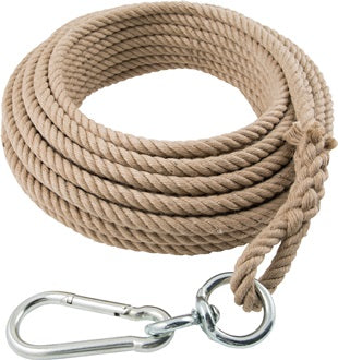 Eimerseil 25m 4-litzig gedreht m.Schlaufe 16mm BRAUN