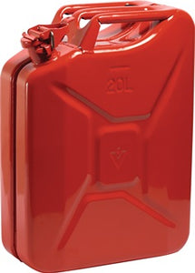 Kraftstoffkanister 20l Feuerrot RAL 3000 Stahlbl.0 9mm L345xB165xH470mm VALPRO