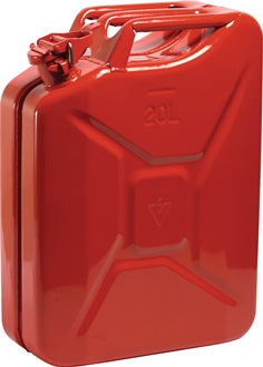 Kraftstoffkanister 20l Feuerrot RAL 3000 Stahlbl.0 9mm L345xB165xH470mm VALPRO