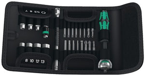 Bit-/Steckschlüsselset KK Zyklop Speed 26-tlg.Schlitz/PH/PZD/Knarre/7 Nüsse WERA