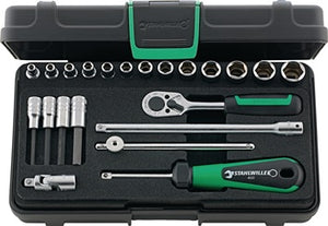 Steckschlüsselsatz 40/44/17/5 KN 22-tlg.1/4 Zoll SW 3 5-13mm Z.22 6KT STAHLWILLE