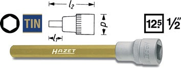Steckschlüsseleinsatz 986-12 1/2 Zoll Innen-6-kant SW 12mm L.60mm HAZET