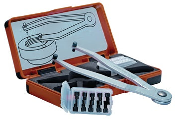Verstellbarer Stirnlochschlüsselsatz 758 S Zapfen-Ø 1 5-2-2 5-3-4mm AMF