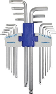 Winkelschraubendrehersatz 18-tlg.Ku.-Halter SW 1 5-10 mm-T10-T50