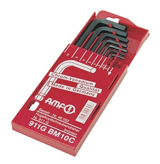 Winkelschraubendrehersatz 911G-BM10 8-tlg.Schiebekassette SW 2-10mm