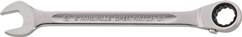 Maulringratschenschlüssel OPEN-RATCH 17 SW 12mm L.173mm umschaltbar Rings.15Grad